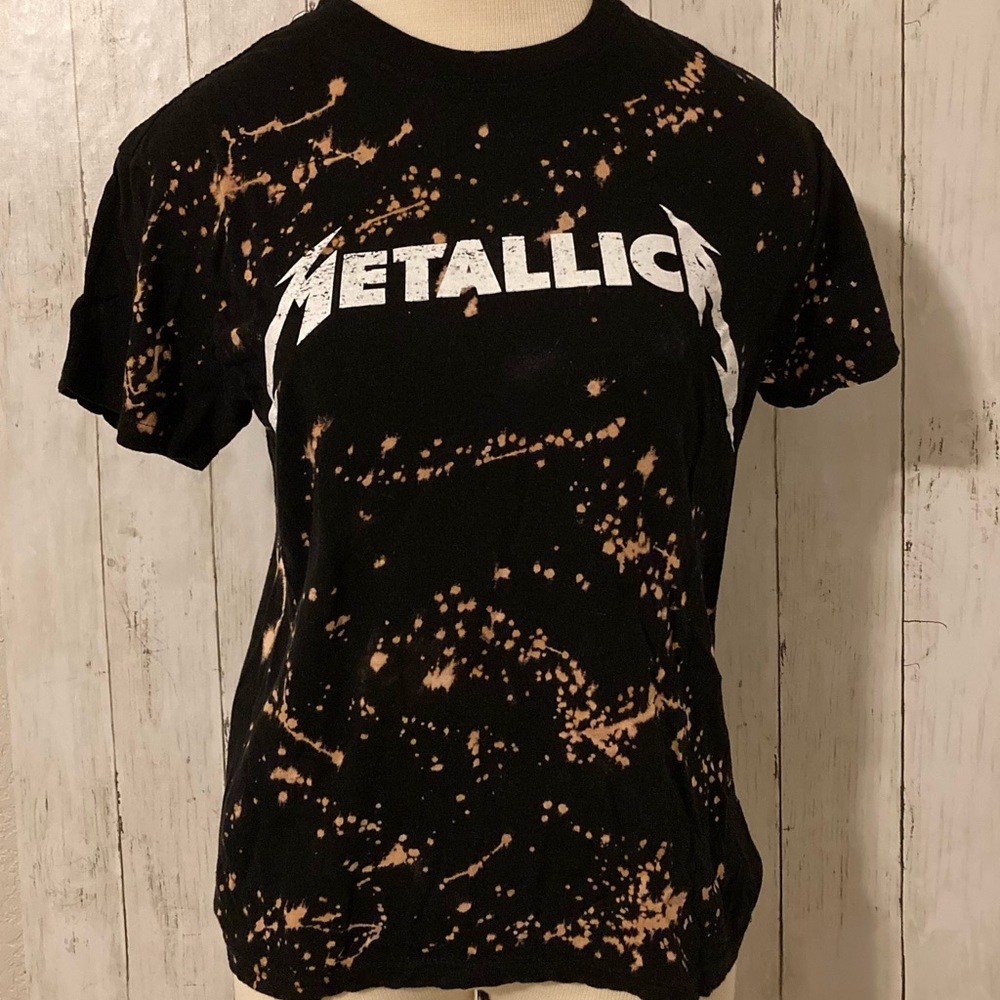 Bleached Metallica Shirt NWT